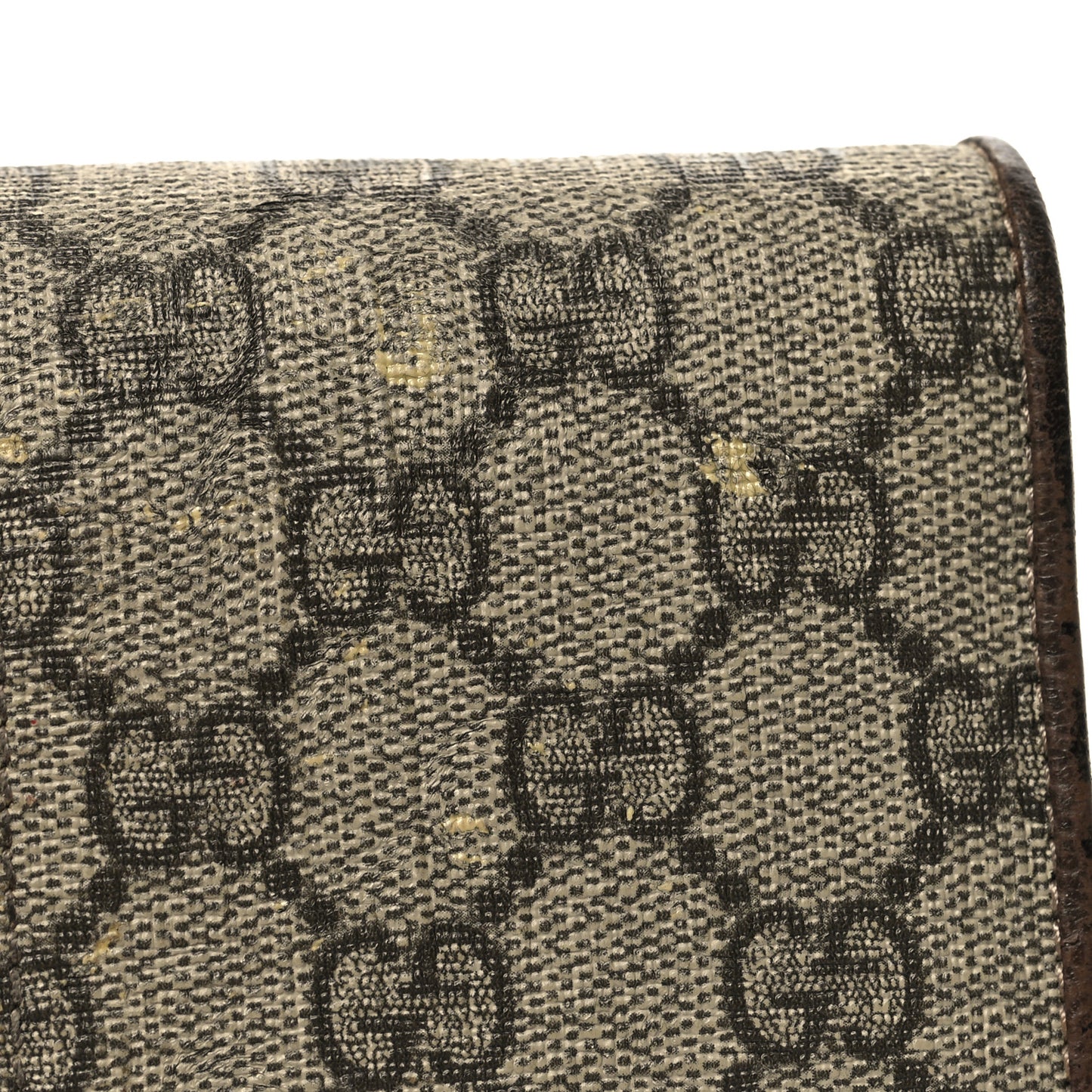 GG Supreme Monogram Web Ophidia Wallet On Chain Brown