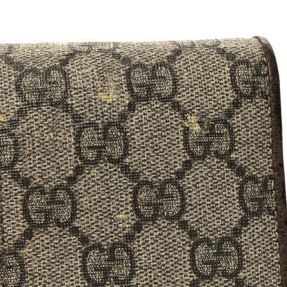 Gucci GG Supreme Monogram Web Ophidia Wallet On Chain Brown 11 of 11