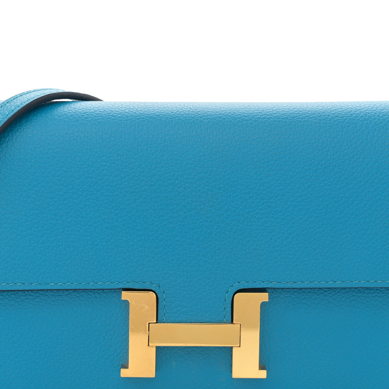 Hermes Evercolor Constance Wallet To Go Blue Zanzibar 8 of 12