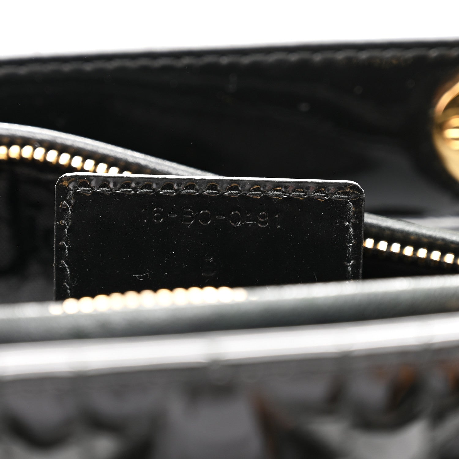Christian Dior Patent Cannage Large Lady Dior Black 7 of 10