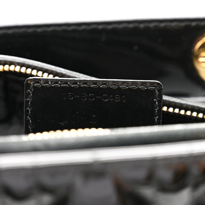 Christian Dior Patent Cannage Large Lady Dior Black 7 of 10