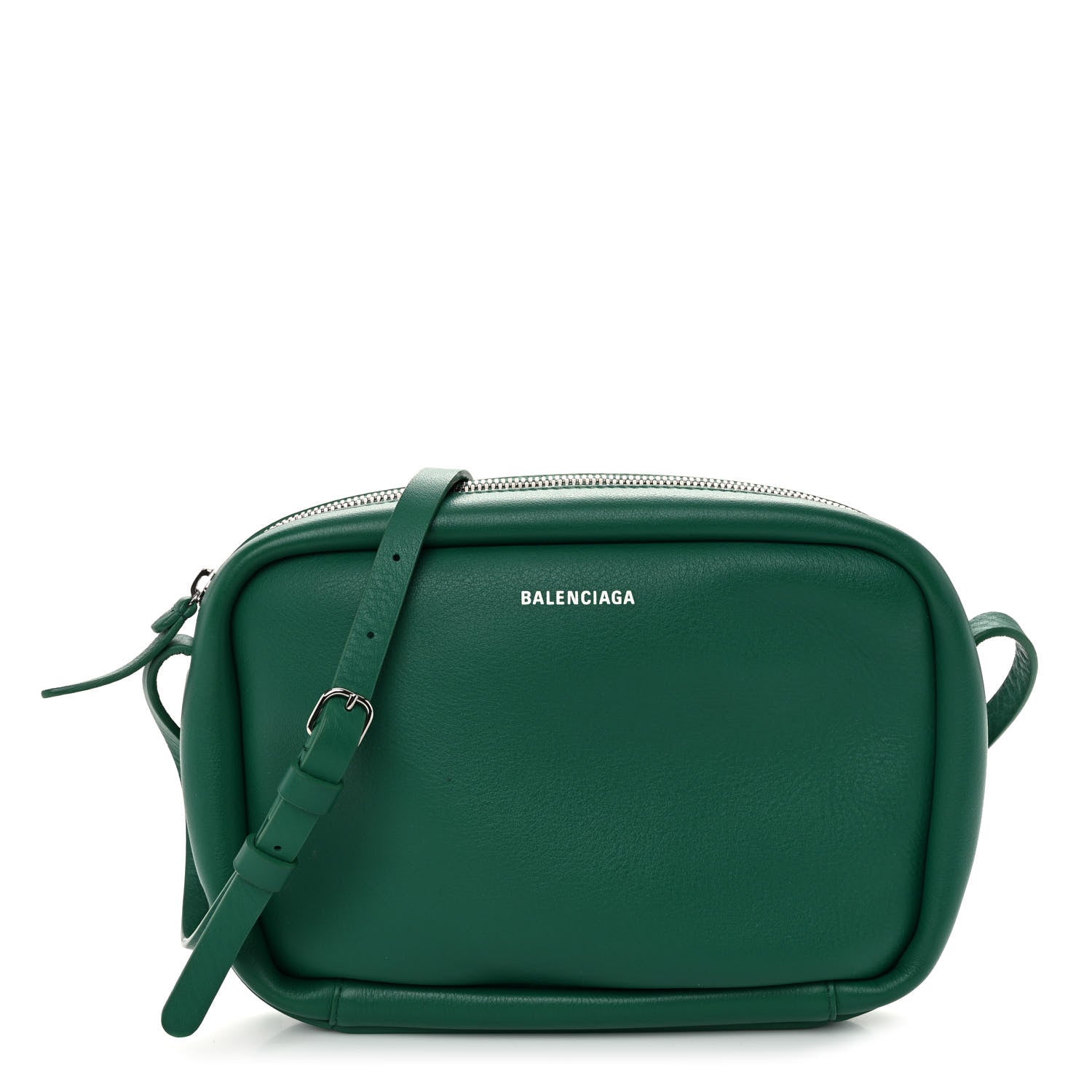 Balenciaga Calfskin Logo S Everyday Camera Bag Green 1 of 9