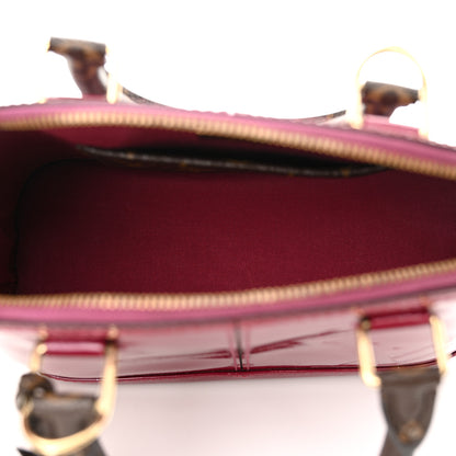 Louis Vuitton Patent Monogram Alma BB Magenta 5 of 11