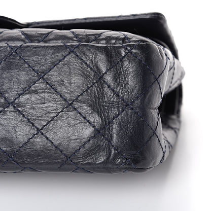 Chanel Aged Calfskin Quilted 2.55 Reissue 225 Flap Navy Blue 10 of 13