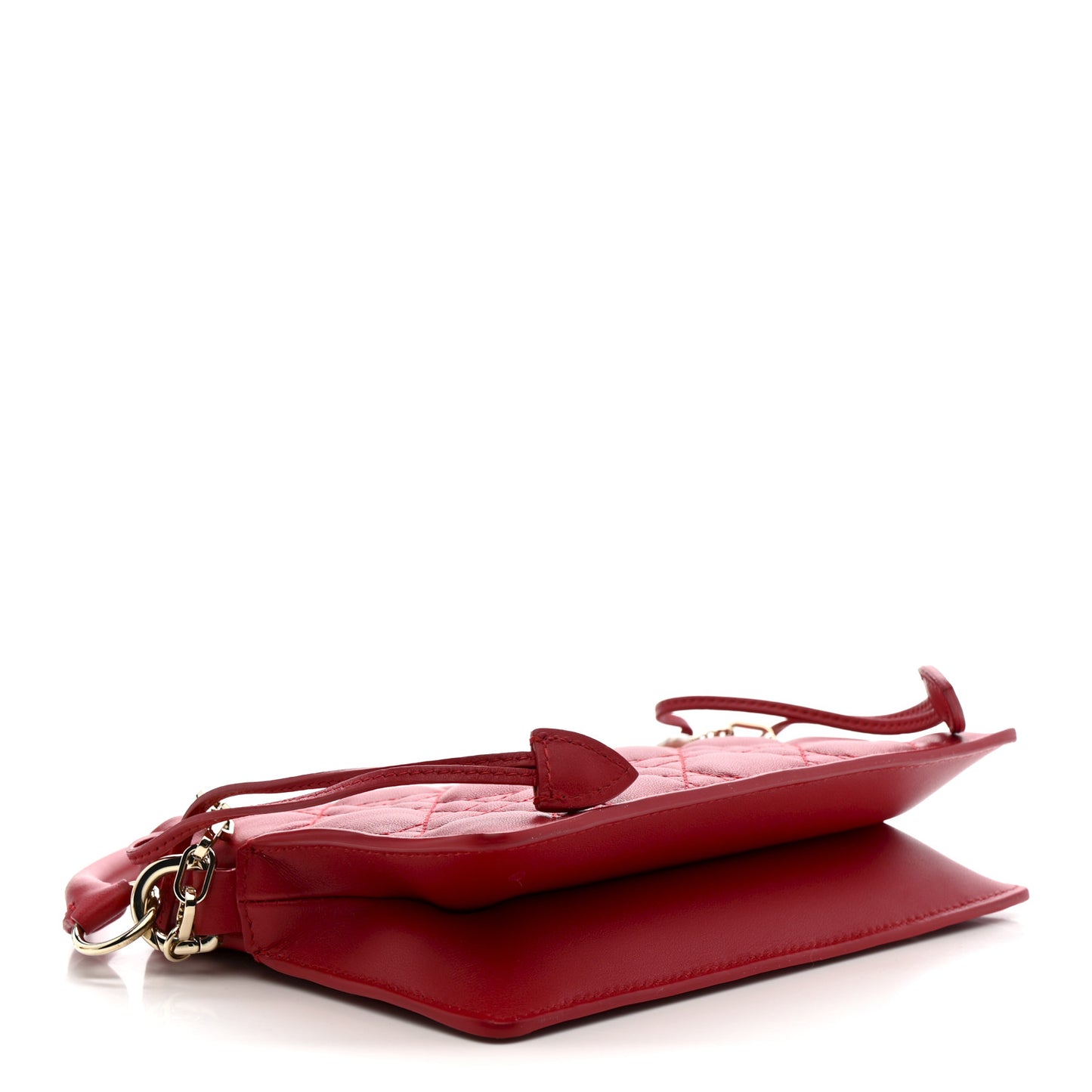Lambskin Milly Mini Drawstring Bag Red