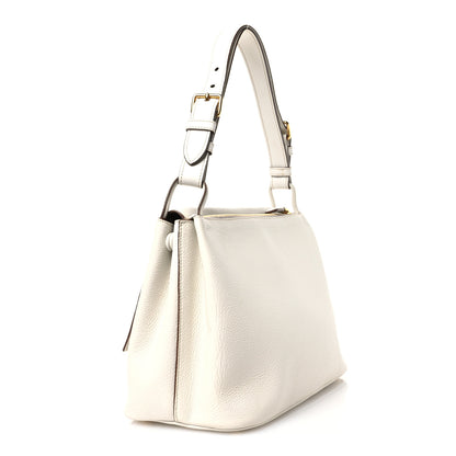 Prada Vitello Daino Flap Shoulder Bag Talco 3 of 11