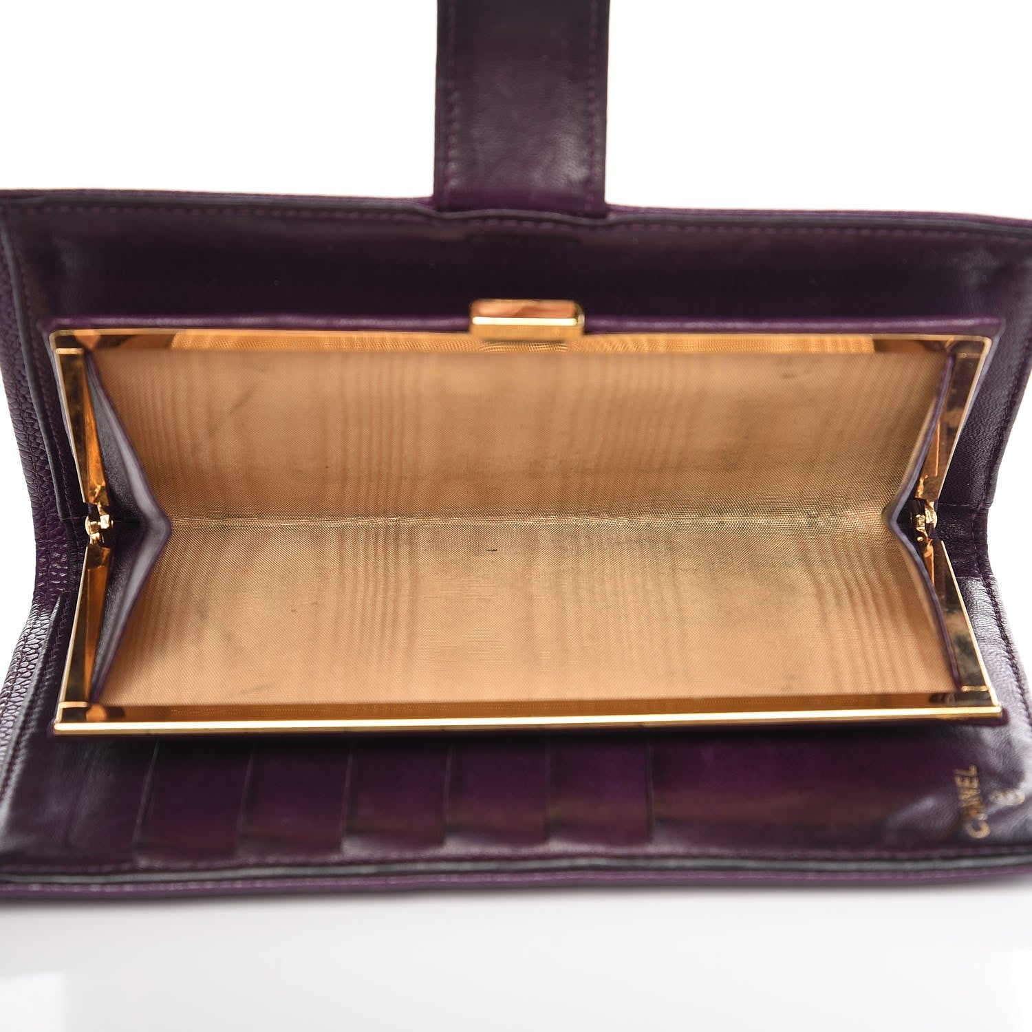 Chanel Caviar Timeless CC Zipped Pocket Wallet Purple 6 of 15