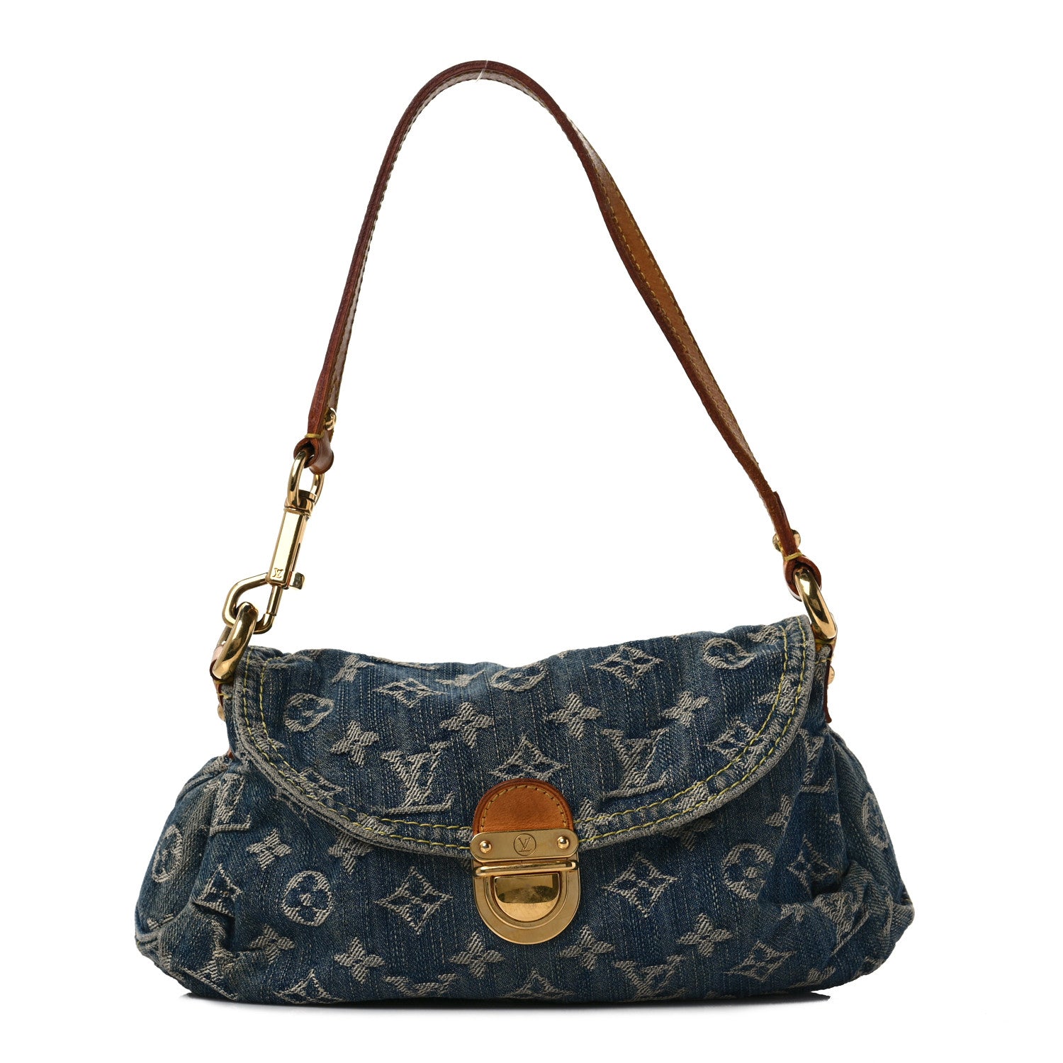 Louis Vuitton Monogram Denim Mini Pleaty Blue 1 of 9
