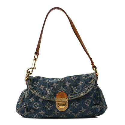 Louis Vuitton Monogram Denim Mini Pleaty Blue 1 of 9