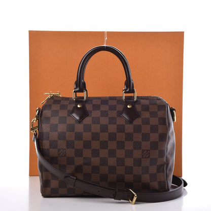 Louis Vuitton Damier Ebene Speedy Bandouliere 25 9 of 9