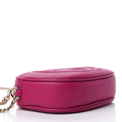 Gucci Cellarius Calfskin Mini Soho Chain Bag Bright Bouganville 4 of 11