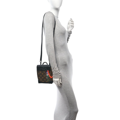 Louis Vuitton Monogram Embroidered Cartoon LV Friends Steamer XS Black 2 of 12