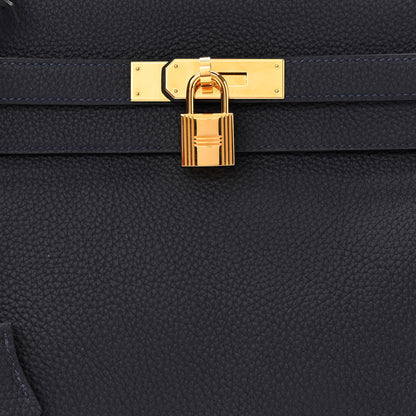 Hermes Togo Kelly Retourne 35 Bleu Nuit 8 of 11
