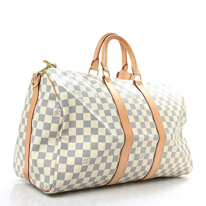 Louis Vuitton Damier Azur Keepall Bandouliere 45 3 of 12