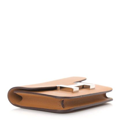 Hermes Evercolor Constance Slim Wallet Caramel 5 of 9