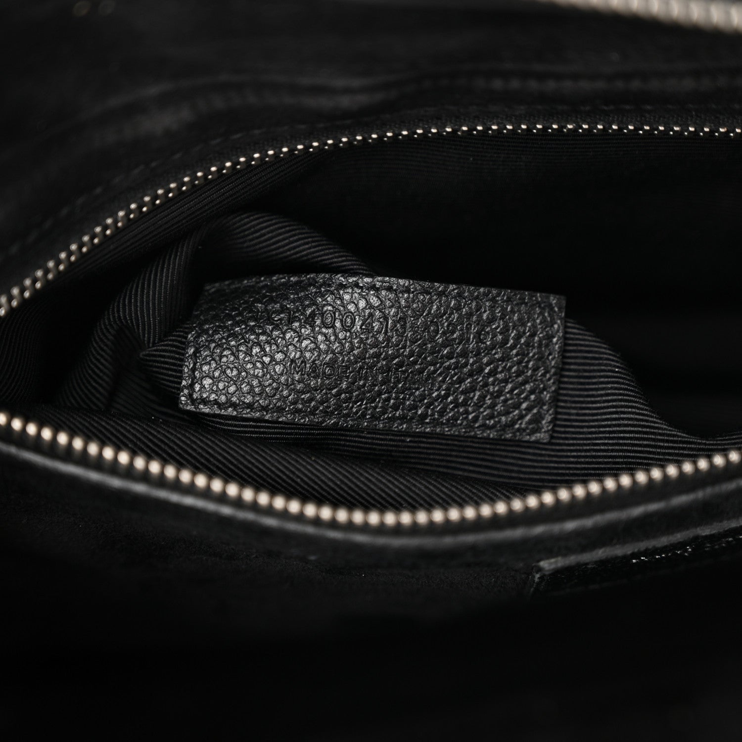Saint Laurent Grained Calfskin Small Cabas Rive Gauche Black 7 of 22