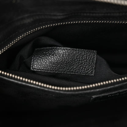 Saint Laurent Grained Calfskin Small Cabas Rive Gauche Black 7 of 22