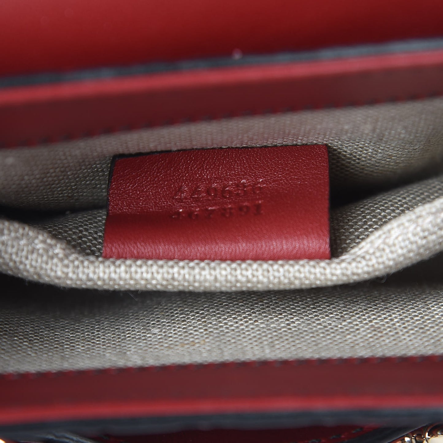 Soft Microguccissima Mini Emily Chain Shoulder Bag Rosso