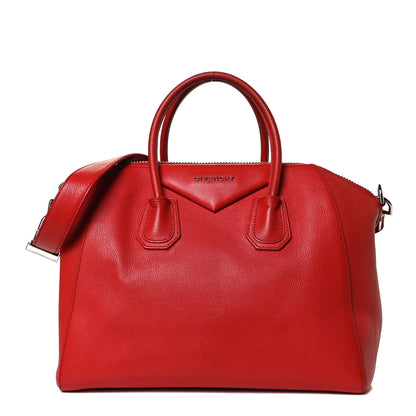 Givenchy Sugar Goatskin Medium Antigona Red 1 of 11