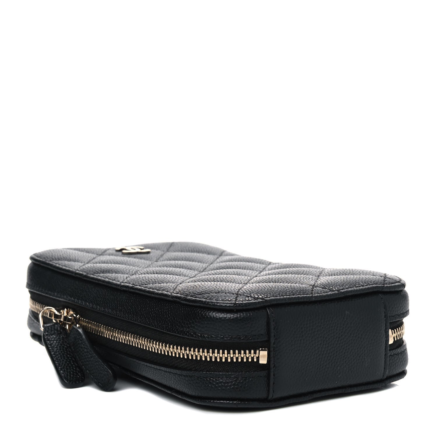Chanel Caviar Quilted Zip Phone Case Black 3 of 4
