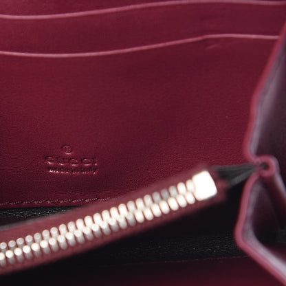 Gucci Crocodile Zip Around Card Case Cherry Gloss 6 of 8