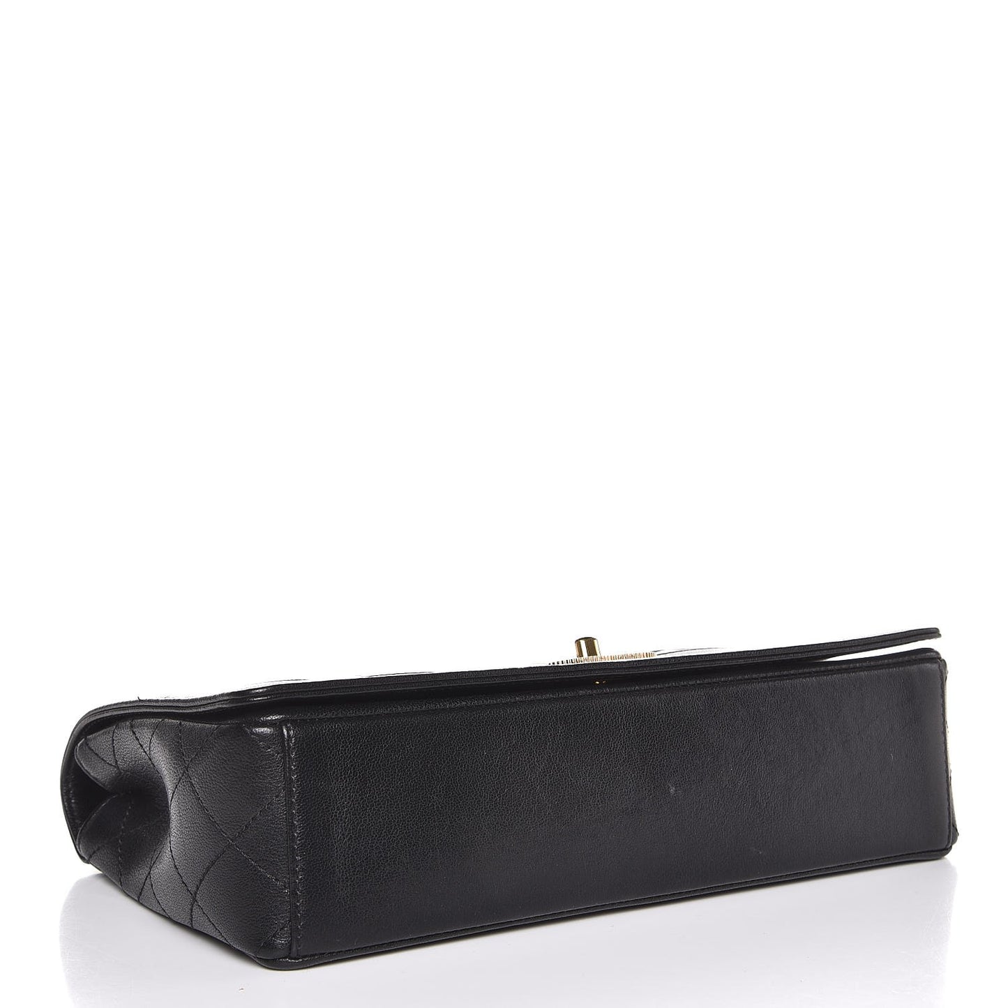 Sheepskin Quilted Vintage Mademoiselle Flap Black