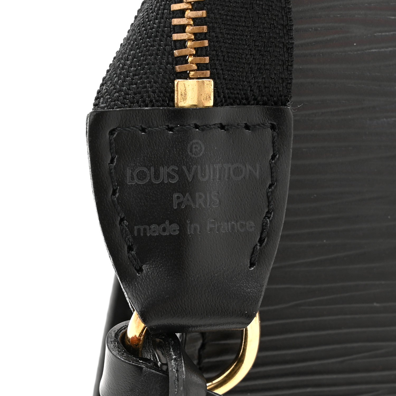 Louis Vuitton Epi Pochette Accessories 24 Black 6 of 10