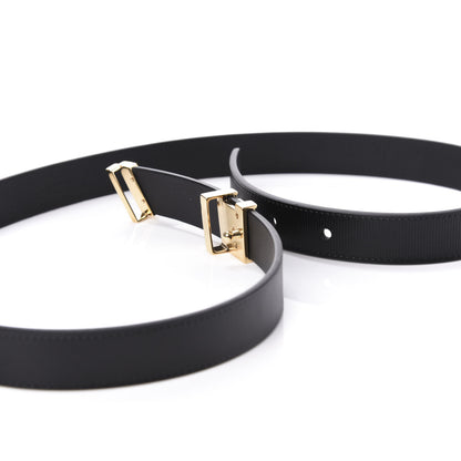 Louis Vuitton Calfskin Embossed 20MM LV Initiales Belt 75 30 Black 5 of 5