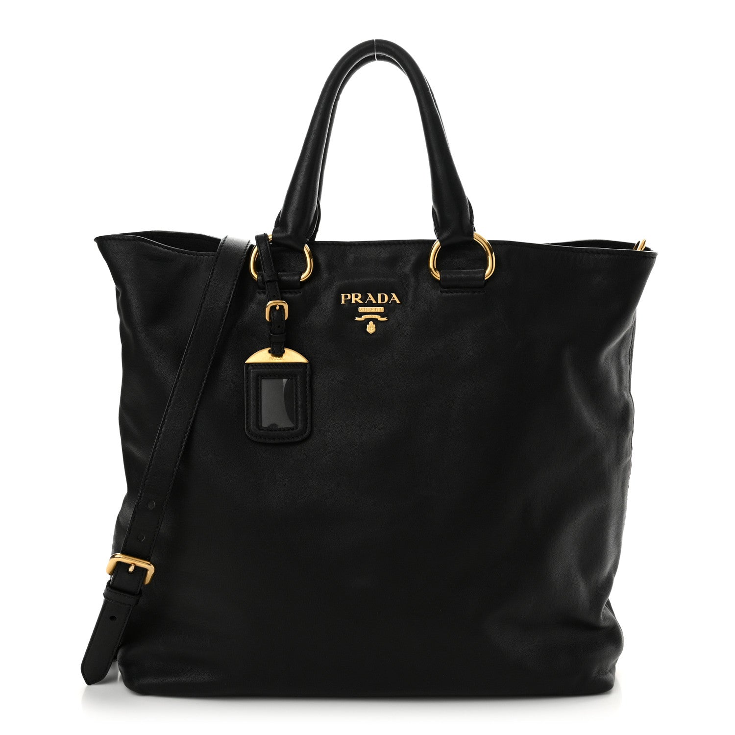 Prada Soft Calf Shopping Tote 1 of 12