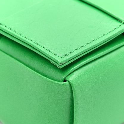 Bottega Veneta Paper Calfskin Maxi Intreccio Extra Mini Cassette Crossbody Bag Parakeet 10 of 11
