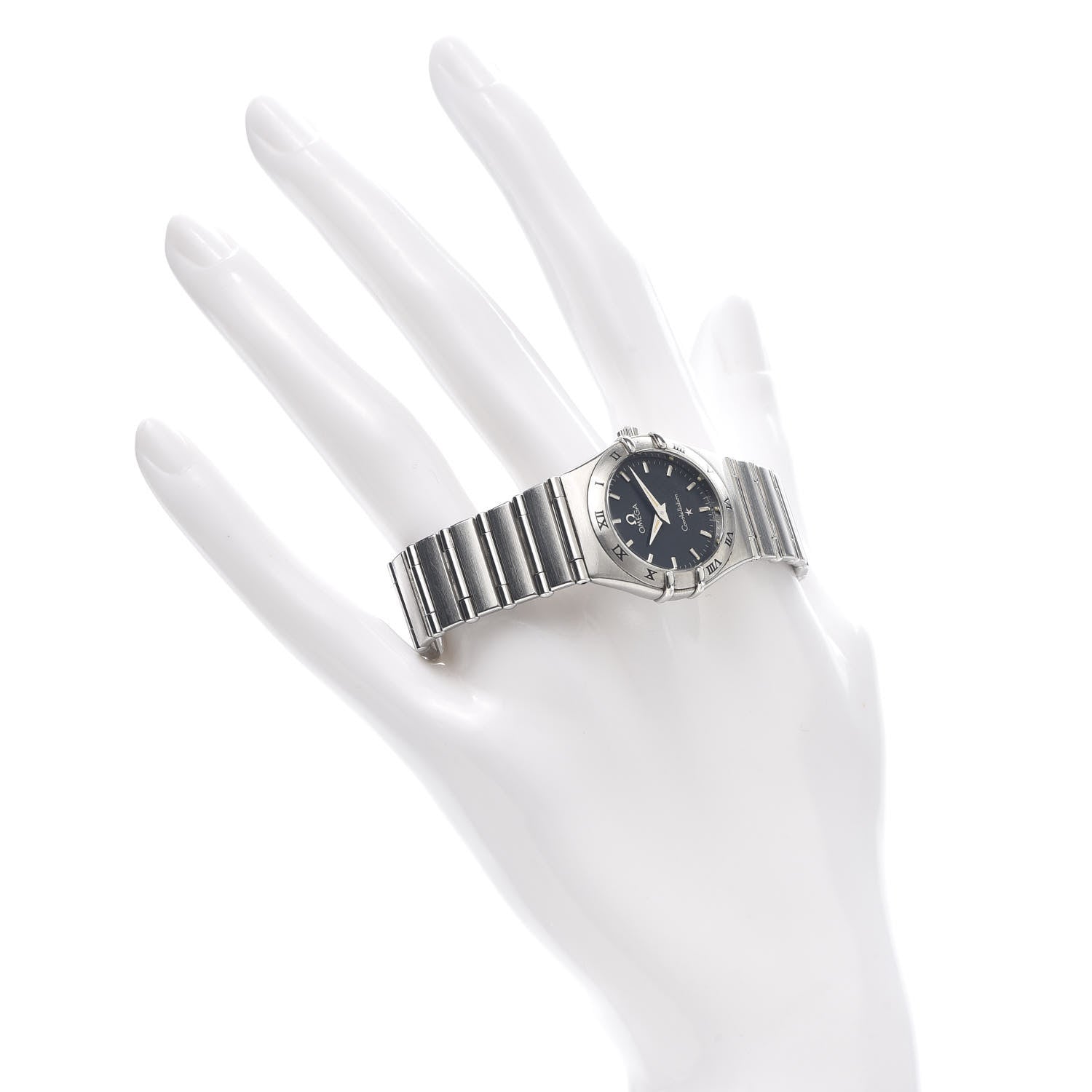 Omega Stainless Steel 25mm Constellation Quartz Watch Blue 1572.40.00 2 of 5
