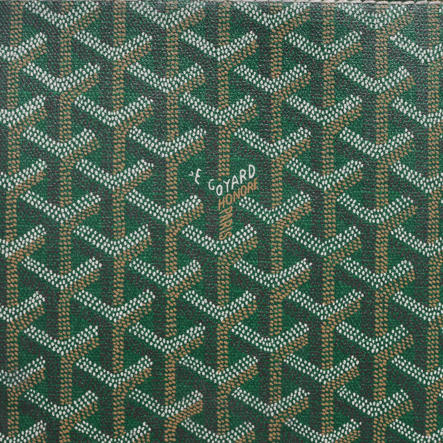Goyardine Rolling Suitcase Trolley PM Green