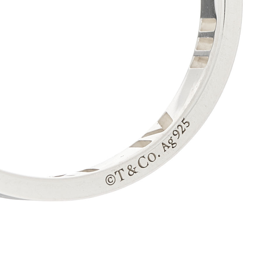 Tiffany Sterling Silver Narrow Atlas Pierced Ring 57 8 4 of 5