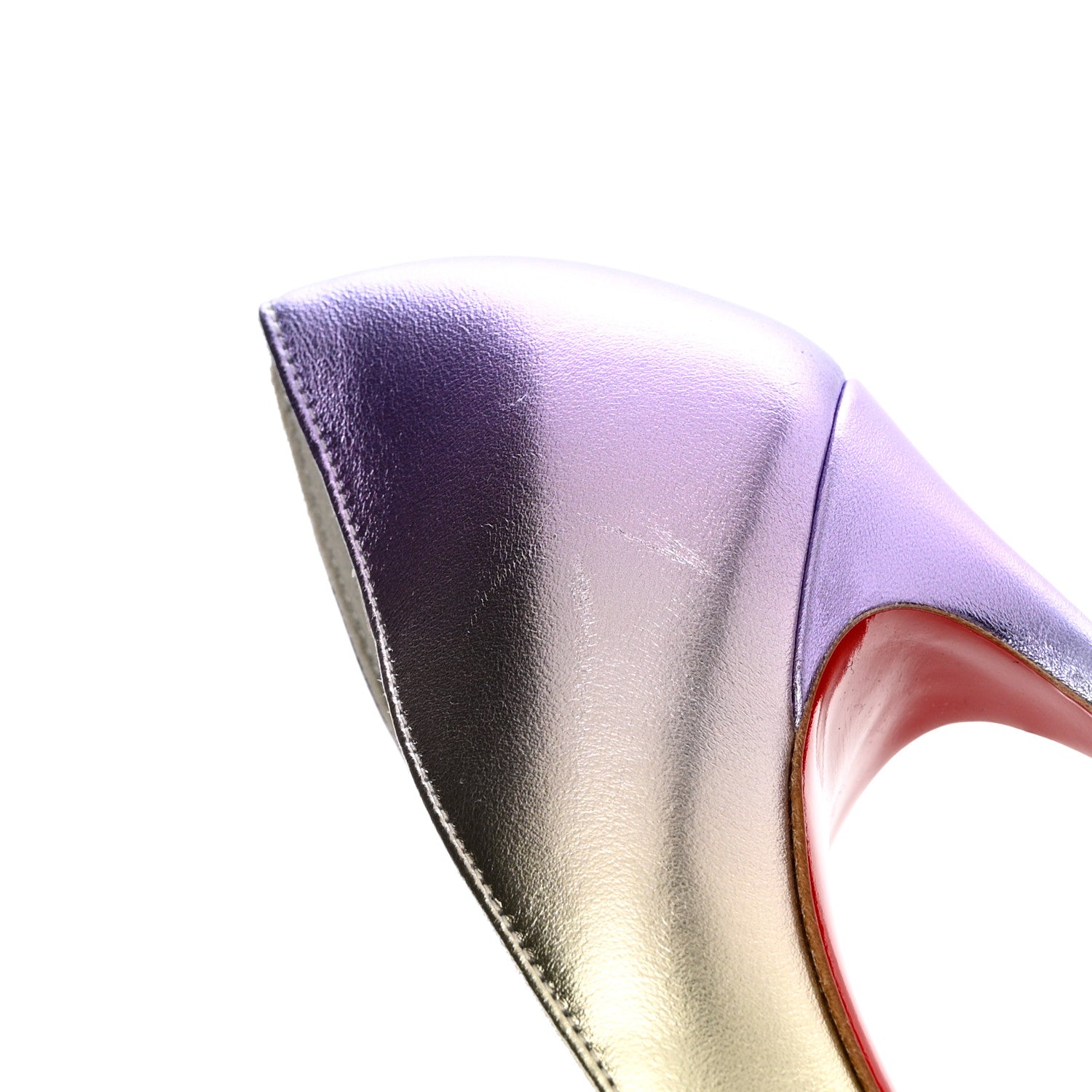 Christian Louboutin Iridescent Nappa Lam Licorne Iriza 100 Pumps 38 Multicolor 9 of 13