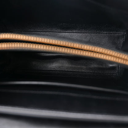 Celine Satinated Calfskin Small 16 Top Handle Bag Black 5 of 12