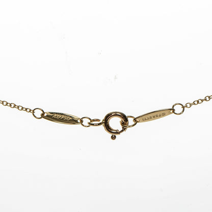 Tiffany 18K Yellow Gold Diamond .24ct Elsa Peretti Diamonds by the Yard Pendant Necklace 5 of 7