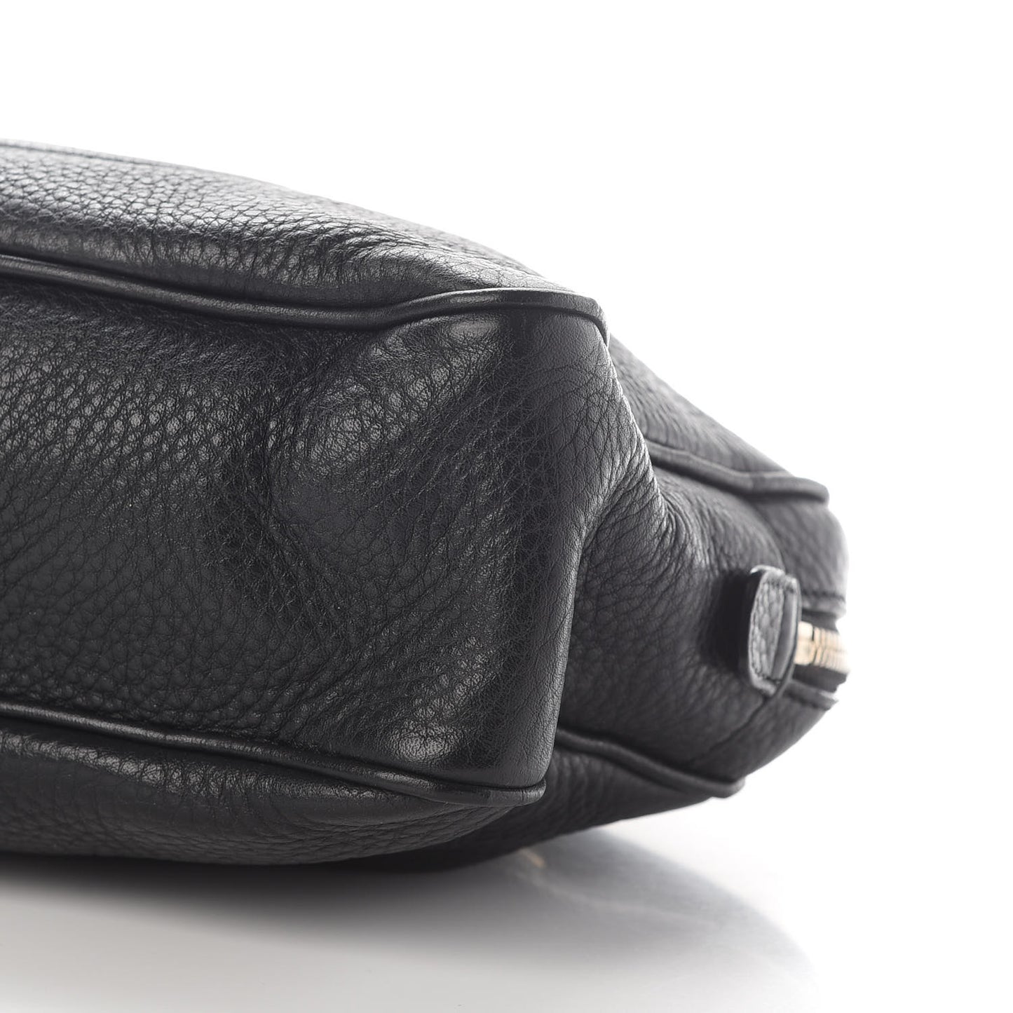 Pebbled Calfskin Small Soho Bowler Black