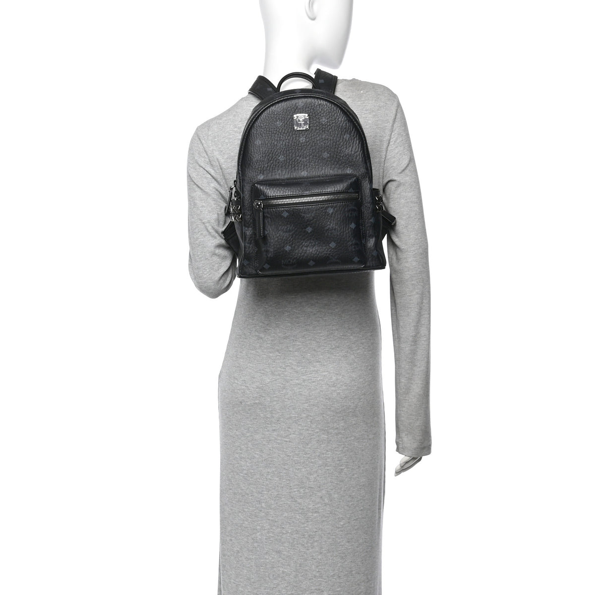 Visetos Medium Side Studs Stark Backpack Black