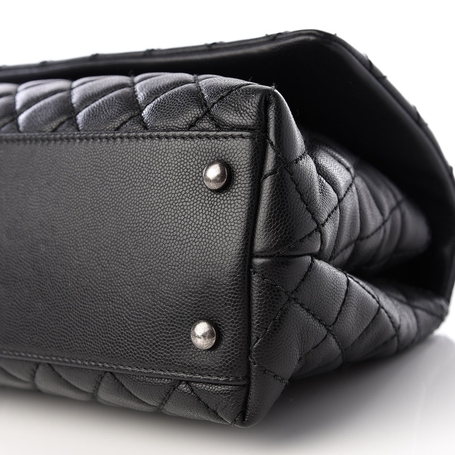 Chanel Caviar Quilted Small Coco Handle Flap Black 8 of 10