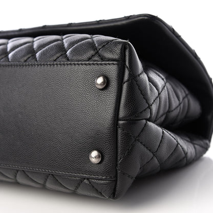 Chanel Caviar Quilted Small Coco Handle Flap Black 8 of 10
