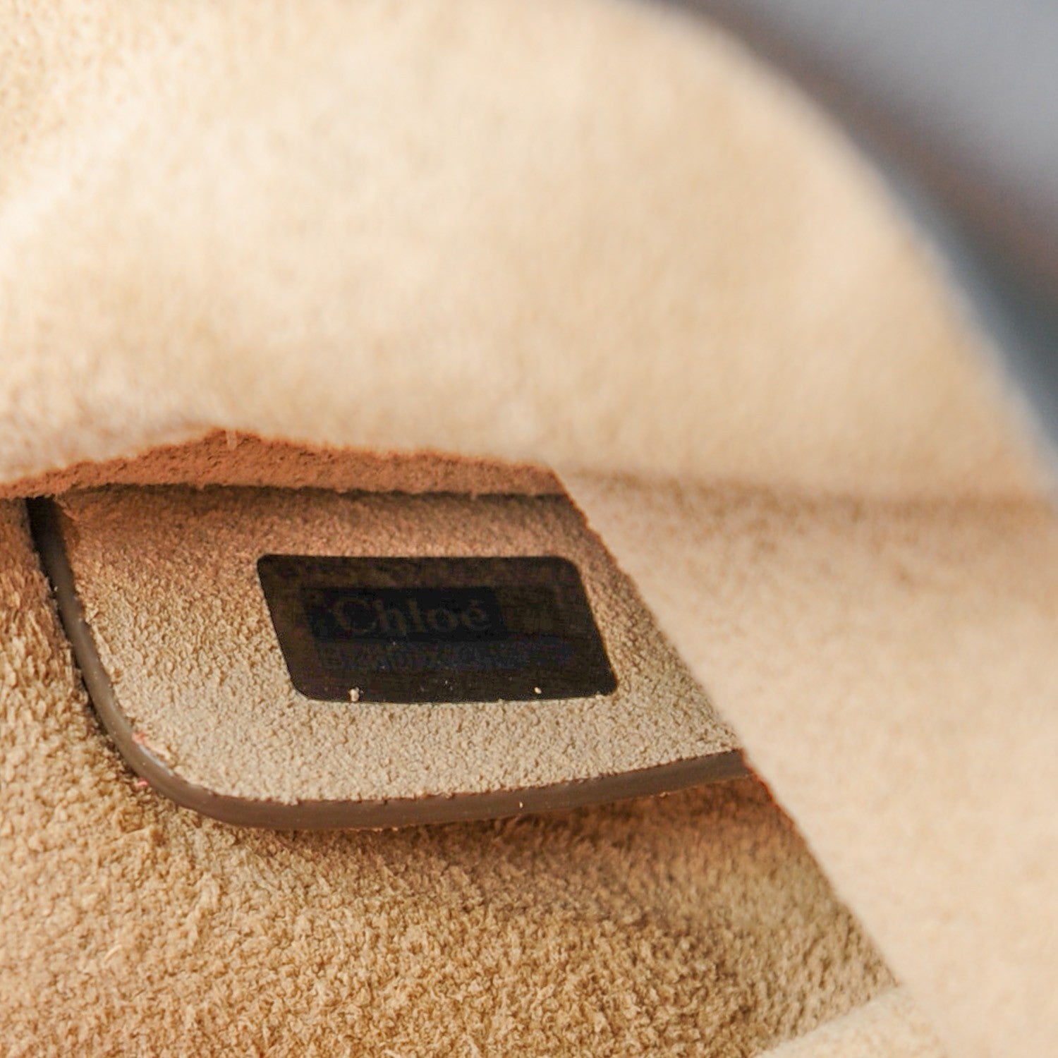 Chloe Suede Calfskin Small Faye Shoulder Bag Black 8 of 8