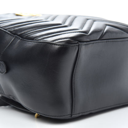 Gucci Calfskin Matelasse GG Marmont Backpack Black 7 of 11