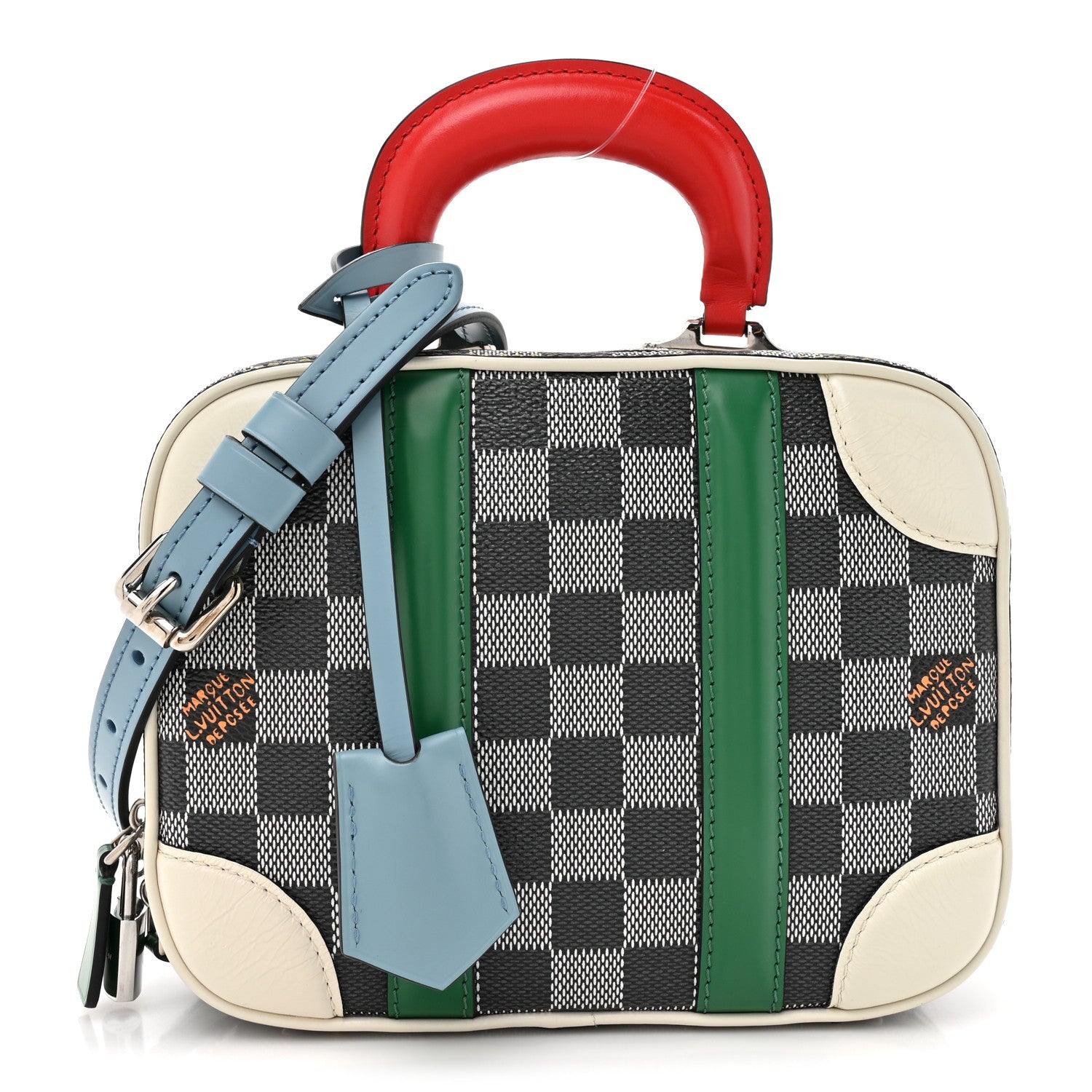 Louis Vuitton Damier Valisette BB Black White 1 of 11