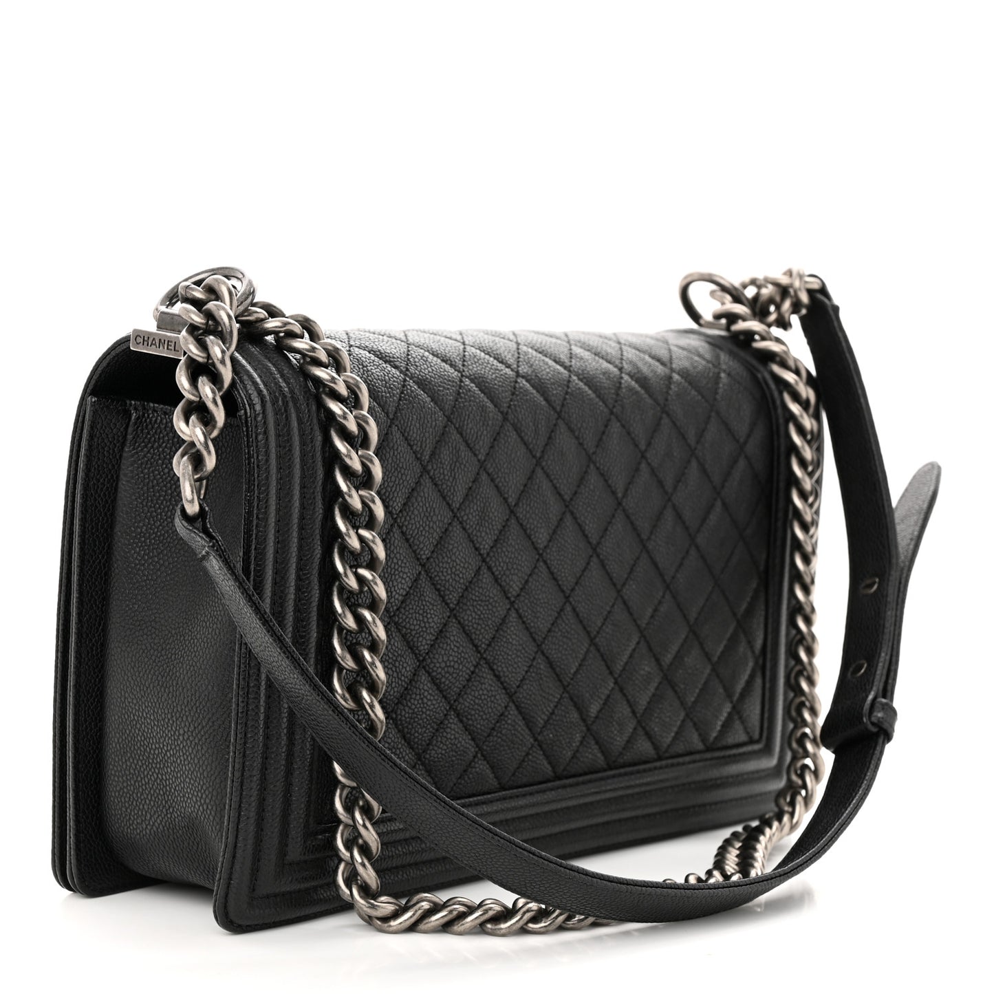 Caviar Quilted New Medium Boy Flap Black