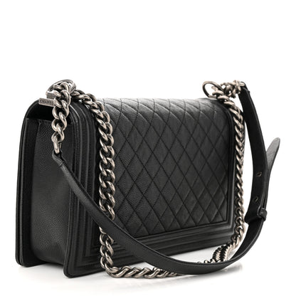 Chanel Caviar Quilted New Medium Boy Flap Black 3 of 11