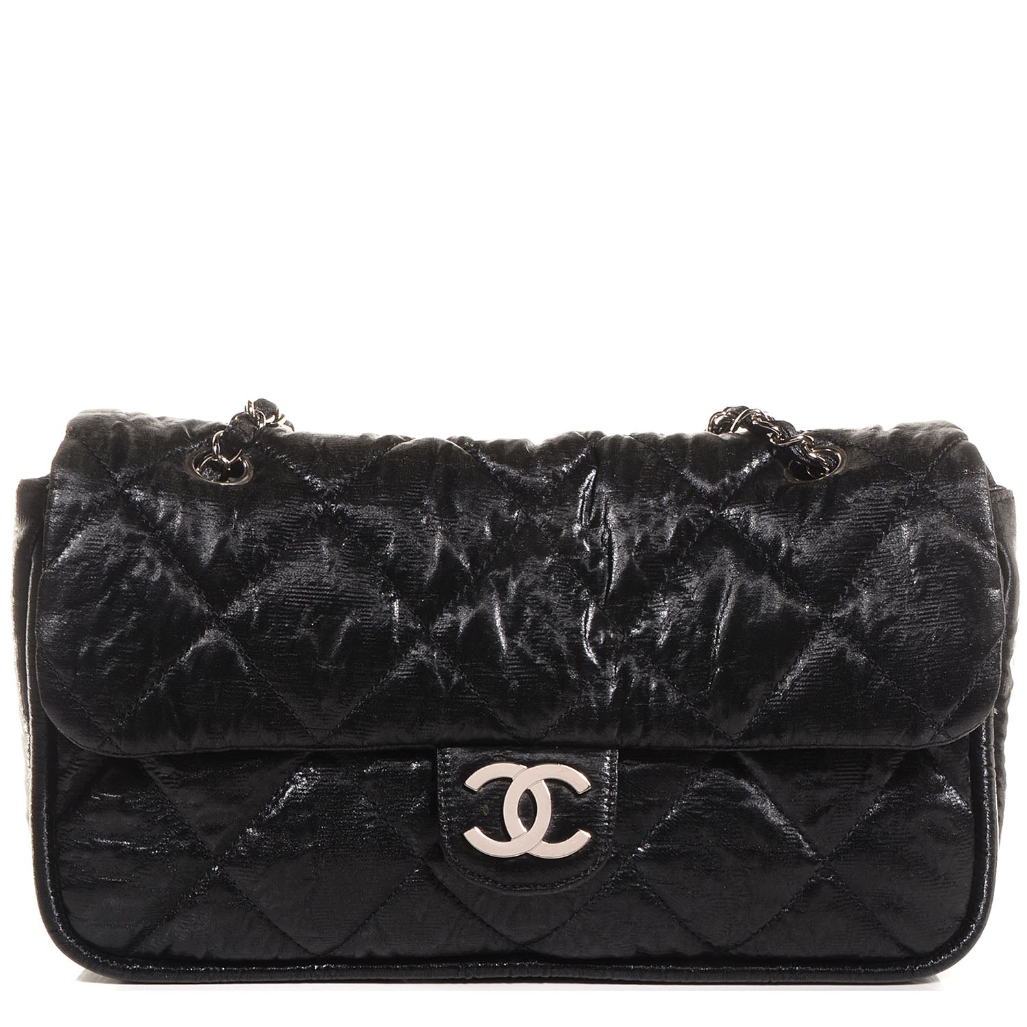 Chanel Coated Canvas Le Marais Flap Black 1 of 8