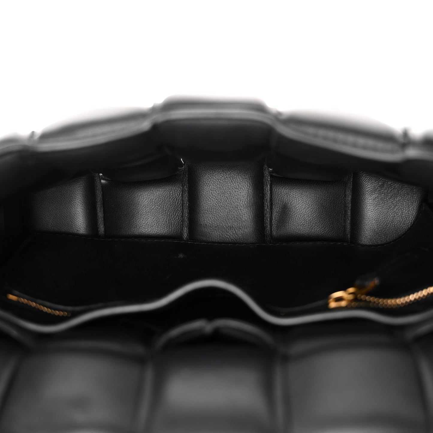 Nappa Maxi Intreccio Padded Cassette Crossbody Bag Black
