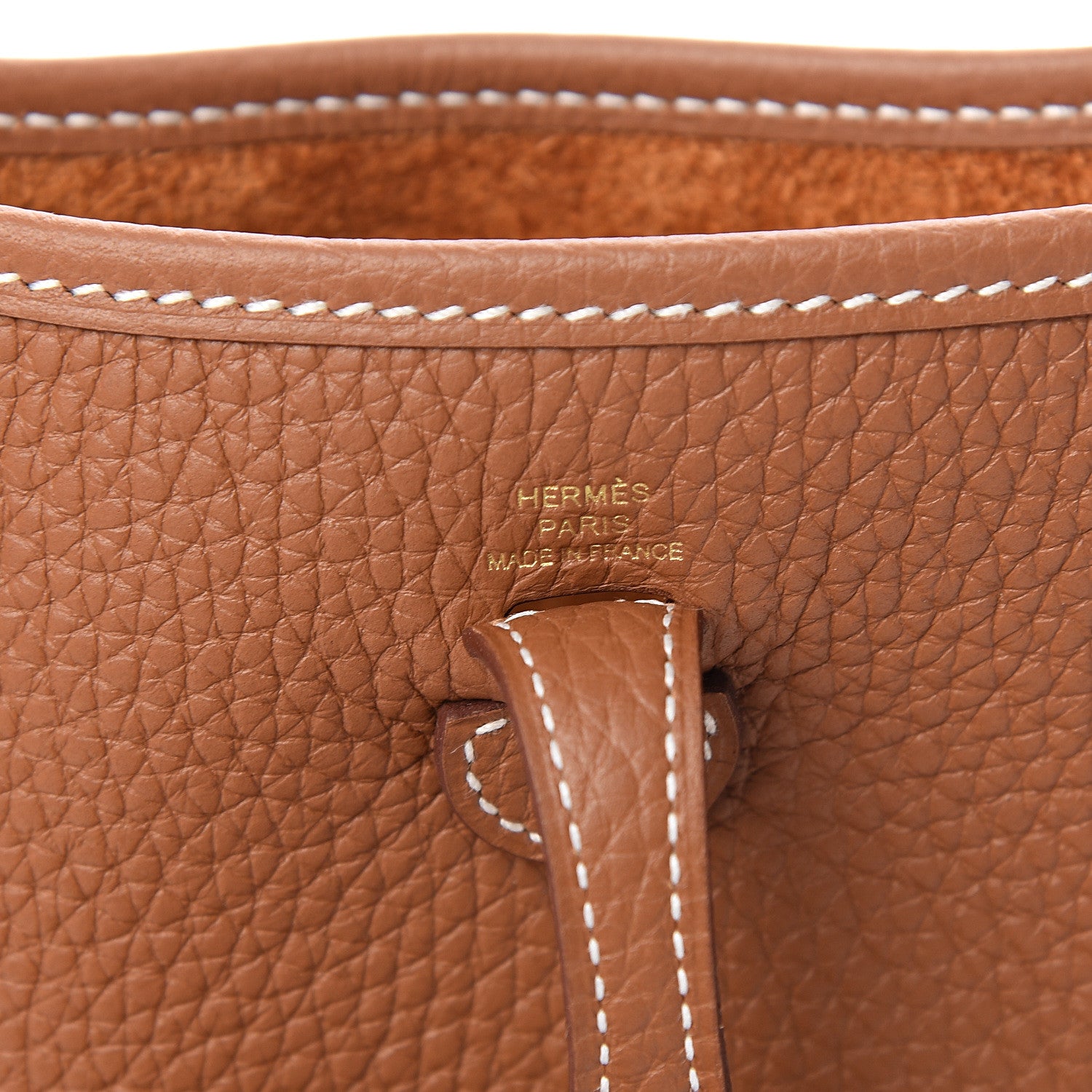 Hermes Taurillon Clemence Evelyne TPM Gold 5 of 10