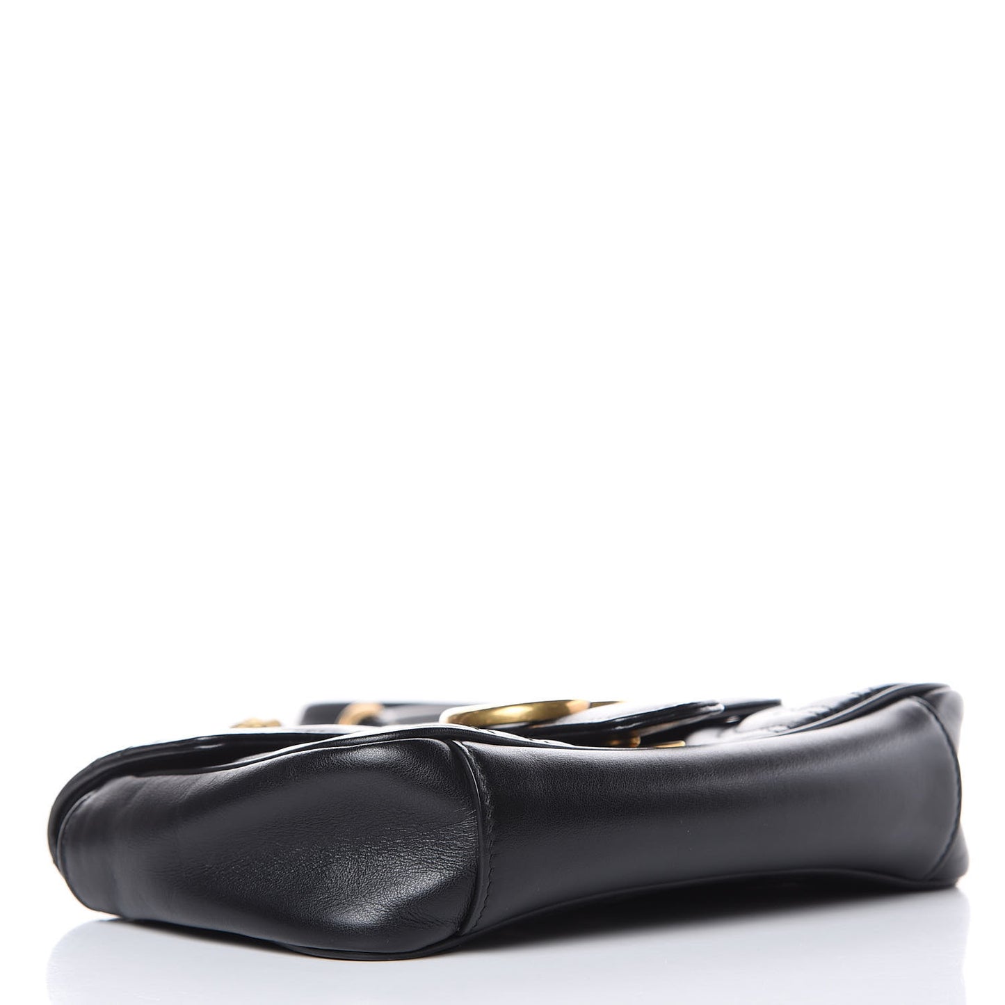Calfskin Matelasse Mini GG Marmont Shoulder Bag Black