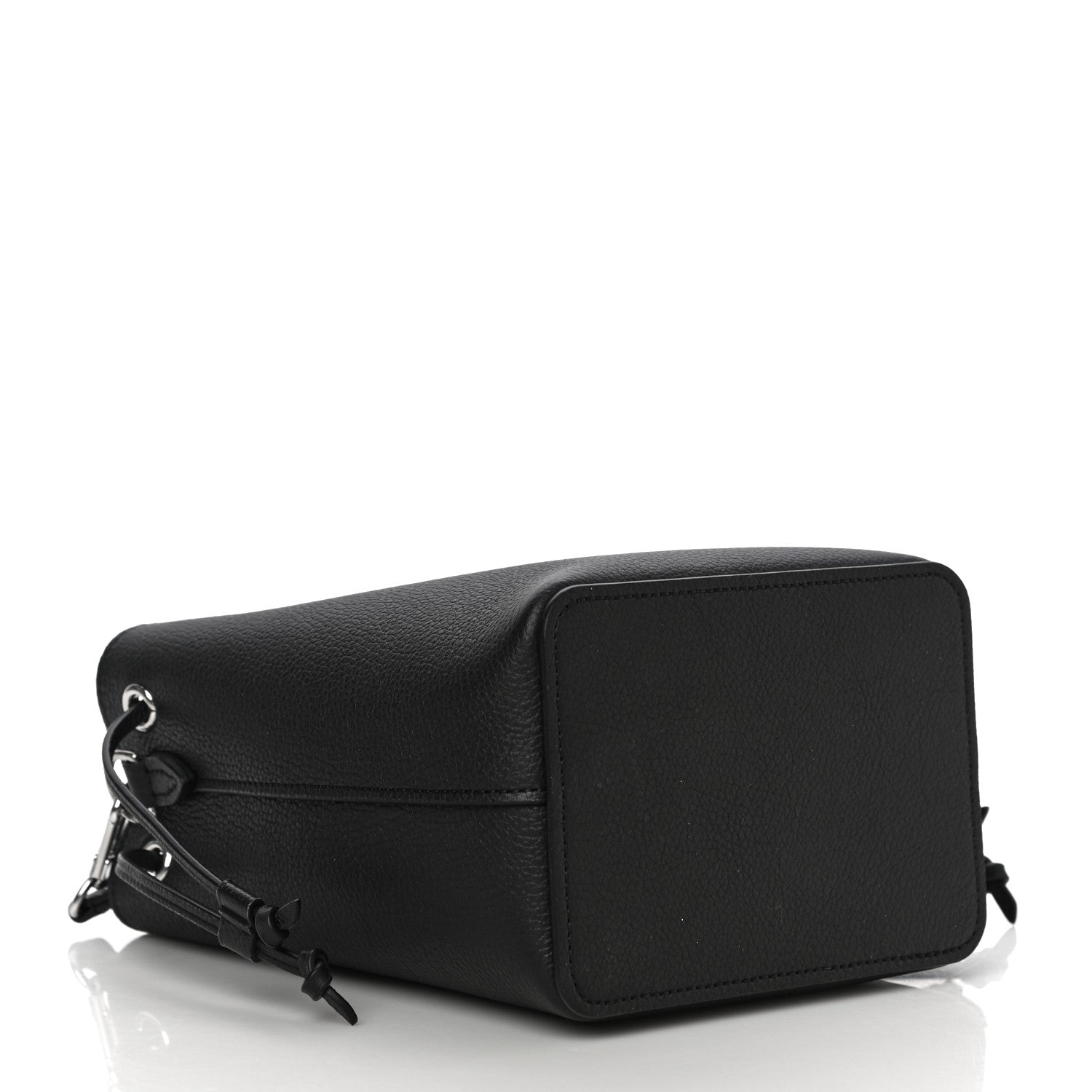 Louis Vuitton Calfskin Nano Lockme Bucket Black 3 of 8